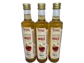 KIT 3 Vinagres Orgânico de Maça Fazenda São Roque 500ml