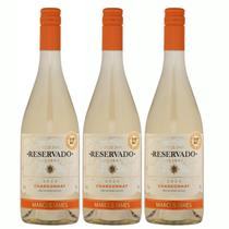 Kit 3 Vinho Branco Chardonnay Marcus James 750ml Vinicula Aurora