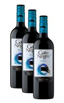 Kit 3 Vinho Chileno Tinto Merlot Gato Negro 750ml