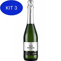 Kit 3 Vinho Espumante Moscatel San Martin 660Ml