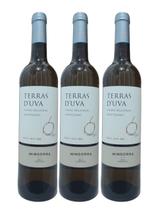 Kit 3 Vinho Fino Branco Seco Português Terras D'Uva 750ml