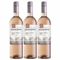 Kit 3 Vinho Italiano Rosé Pinot Grigio Mezzacorona Trentino 2020