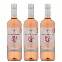 Kit 3 Vinho Rosé Merlot Marcus James 750ml Vinicula Aurora