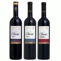 Kit 3 Vinho Salton Tannat, Cabernet Sauvignon e Merlot 750ml