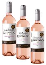 kit 3 Vinho Santa Carolina Reservado Rosé 750ml