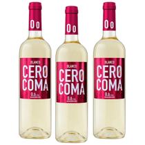 Kit 3 Vinho Sem Álcool Cero Coma Branco - 750Ml - Espanha