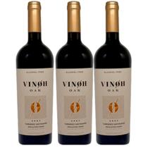 Kit 3 Vinho Sem Álcool Vinoh Tinto Merlot - 750Ml Nacional