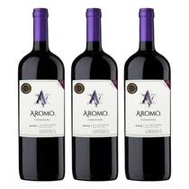 Kit 3 Vinho Tinto Carmenere Chileno Aromo 1L