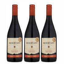 Kit 3 Vinho Tinto Pinot Noir Marcus James 750ml Vinicula Aurora
