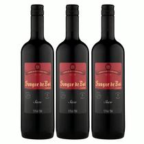 Kit 3 Vinho Tinto Seco Sangue de Boi 750ml - Serra Gaúcha