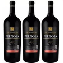 Kit 3 Vinho Tinto Suave Seleção Pérgola 1litro