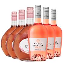 Kit 3 Vinhos Casal Mendes Rosé + 3 Vinhos Faisão Rosé
