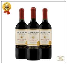 Kit 3 Vinhos Chilenos Exportacion Cabernet Sauvig. Carmenere