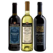 Kit 3 Vinhos Italianos ( La Cacciatora / Caldirola )750ml Kit 3 Vinhos Italianos ( La Cacciatora / Caldirola )750ml