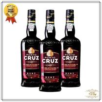 Kit 3 Vinhos Porto Cruz Ruby.