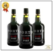Kit 3 Vinhos Portugues do Porto Valdouro Ruby