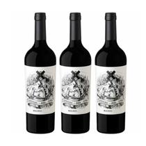 Kit 3 Vinhos Tinto Argentino Mosquita Muerta Cordero Con Piel de Lobo Malbec 750ml