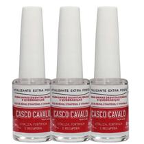 Kit 3 Vitalizante Extra Forte Casco Cavalo 8Ml - Trop Care