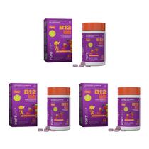 Kit 3 Vitamina B12 Kids 280mg 60 Comprimidos Mastigáveis FortLife Kit 3 Vitamina B12 Kids 280mg 60 Comprimidos Mastigáveis FortLife