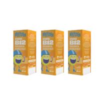 Kit 3 Vitamina B12 Kids gotas 3x20ml Sabor Frutas Vermelhas Malttinha Maltta