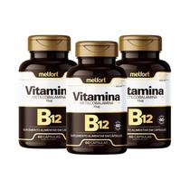 Kit 3 Vitamina B12 Metilcobalamina 60 Caps Melfort