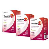 Kit 3 Vitamina B12 Metilcobalamina 60 Comp Frutas Vermelhas Kit 3 Vitamina B12 Metilcobalamina 60 Comp Frutas Vermelhas