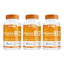 Kit 3 Vitamina B12 Metilcobalamina 60Cps - Duom