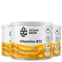 Kit 3 Vitamina B12 Ocean Drop 180 Cápsulas