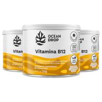 Kit 3 Vitamina B12 Ocean Drop Vegana 60 Comprimidos
