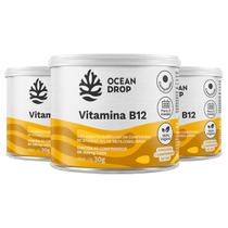 Kit 3 Vitamina B12 Ocean Drop Vegana 60 Comprimidos