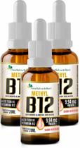 Kit 3 Vitamina B12 Sublingual Metilcobalamina 20Ml Flora