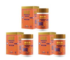 Kit 3 Vitamina B12 + Vit C 60 Comp Sabor Tangerina. Fortlife Kit 3 Vitamina B12 + Vit C 60 Comp Sabor Tangerina. Fortlife