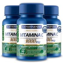 Kit 3 Vitamina C 1000mg Catarinense Pharma 30 Cápsulas