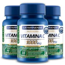 Kit 3 Vitamina C 1000Mg Catarinense Pharma 30 Cápsulas