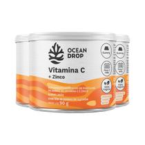 Kit 3 Vitamina C + Zinco Ocean Drop 30 Gomas Sabor Limão Kit 3 Vitamina C + Zinco Ocean Drop 30 Gomas Sabor Limão