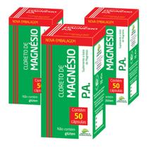 Kit 3 Vitamina Cloreto De Magnésio P.A 50 Cps - Medinal
