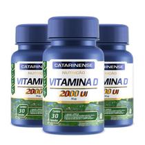 Kit 3 Vitamina D 2000ui Catarinense 30 cápsulas