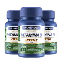 Kit 3 Vitamina D 2000Ui Catarinense 30 Cápsulas