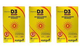 Kit 3 Vitamina D3 2.000 Ui 30 Cápsulas - Katigua