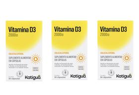 Kit 3 Vitamina D3 2.000 Ui 30 Cápsulas - Katigua Kit 3 Vitamina D3 2.000 Ui 30 Cápsulas - Katigua