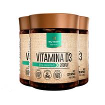 Kit 3 Vitamina D3 2000 UI Nutrify 120 Cápsulas Kit 3 Vitamina D3 2000 UI Nutrify 120 Cápsulas
