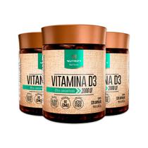 Kit 3 Vitamina D3 2000UI 120 Cápsulas Nutrify