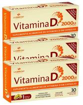 Kit 3 Vitamina D3 2000Ui 30 Cápsulas - La San Day
