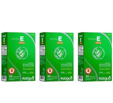 Kit 3 Vitamina E 400mg 30 Cápsulas Katigua