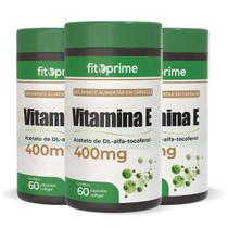 Kit 3 Vitamina E 400mg 400UI por Cápsula Com 60 Cápsulas Fitoprime