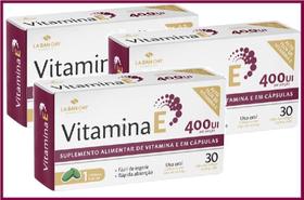Kit 3 Vitamina E com 30Cps em Soft Gel - La San Day
