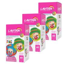 Kit 3 Vitamina Infantil Lavitan Kids Mastigavel Tutti Frutti Kit 3 Vitamina Infantil Lavitan Kids Mastigavel Tutti Frutti