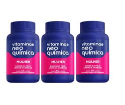 Kit 3 Vitamina Mulher 60 Cápsulas - Neo Química - Neo Quimica
