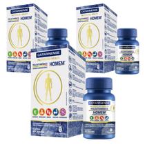 Kit 3 Vitamina Multi Homem 60 Cps Catarinense Kit 3 Vitamina Multi Homem 60 Cps Catarinense