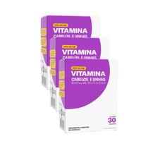 Kit 3 Vitamina Para Cabelos E Unhas 30 Cápsulas Vita Mune - CIMED